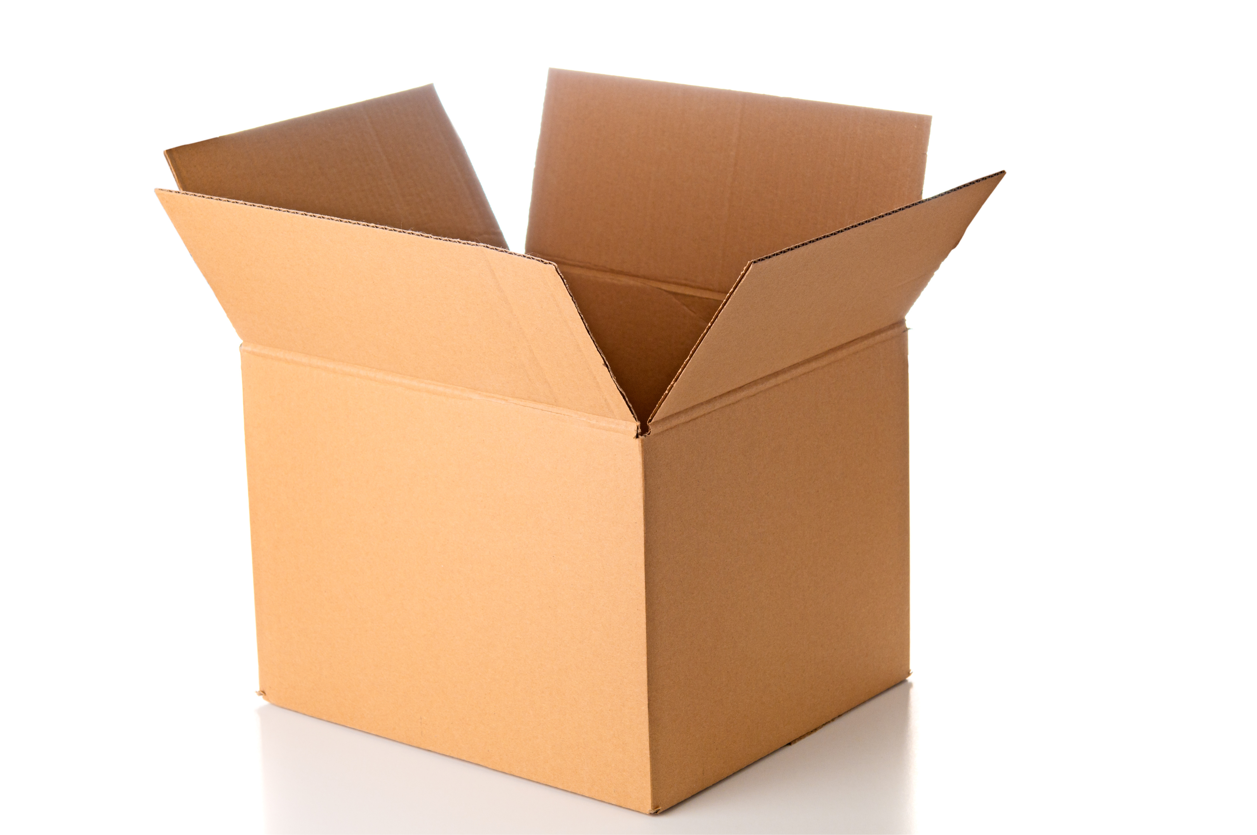 "My first playpen was a cardboard box"
 Open Box